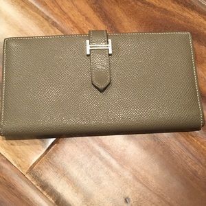 Hermes Bearn Etoupe epsom wallet